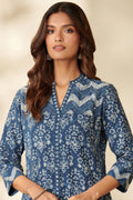 Blue Printed Kurta