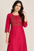 Red Long Kurta