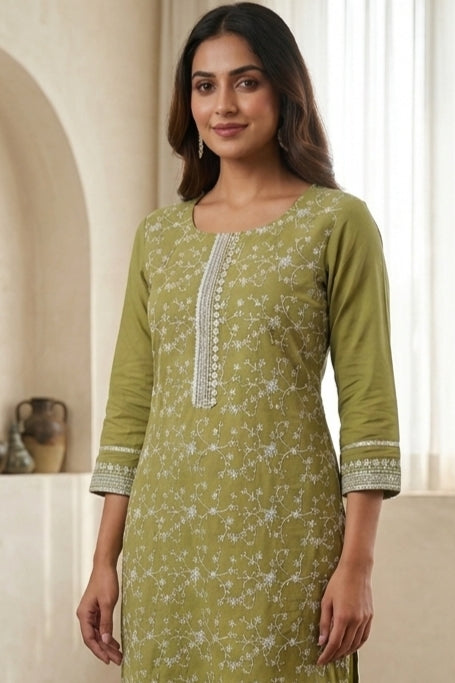Muted Green Kurta