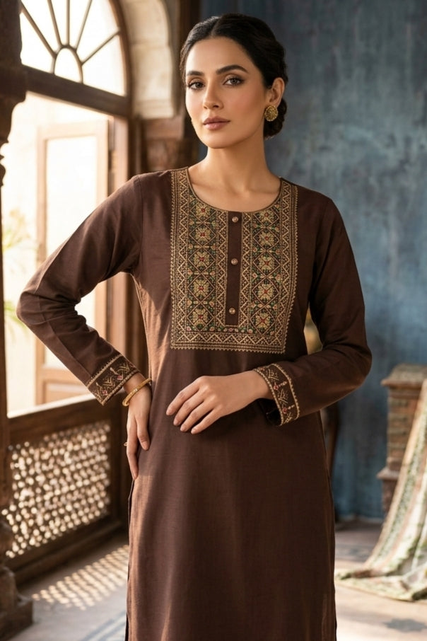Chocolate Long Kurta