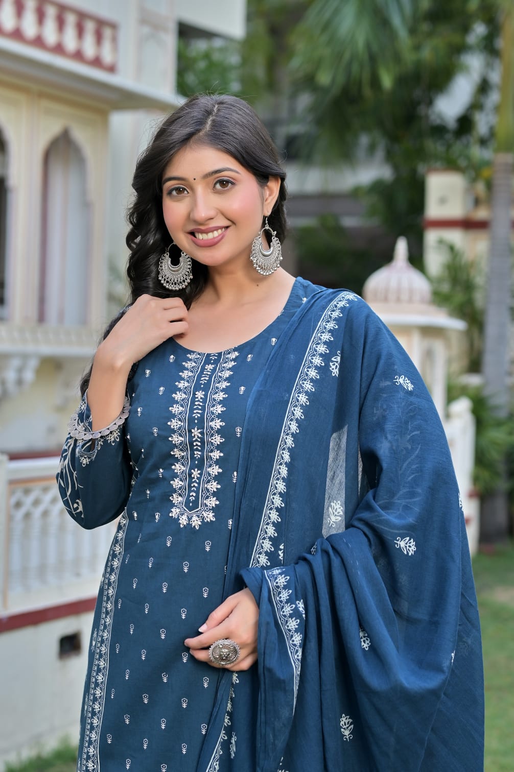 Blue Long Kurta